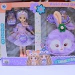 عروسة باربي مع الشنطة شكل ارنب