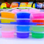 صلصال سلايم 12 لون مع الأدوات