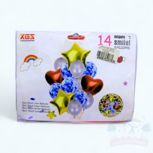 بالونات قصدير ذهبي و فضي