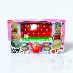 طقم اقلاس مع صحون وفواكة