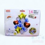 بالونات قصدير ذهبي و فضي