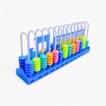 عداد تعليم الحساب شكل قطار