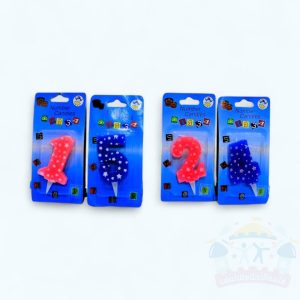 شمع ترتة ارقام الوان